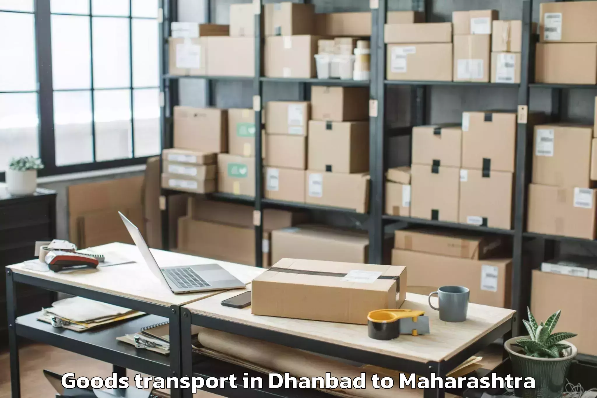 Book Dhanbad to Chandur Bazar Goods Transport